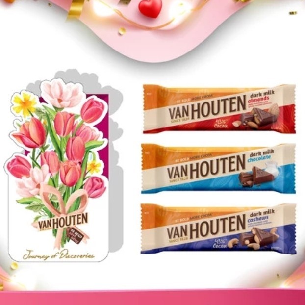 

VAN HOUTEN CHOCOLATE VALENTINE COKELAT COKLAT VAN HOUTEN VALENTINE'S