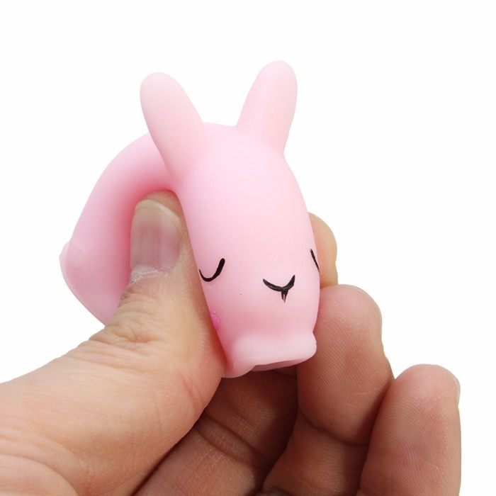 NEW SHY BUNNY RABBIT MOCHI SQUISHY SQUEEZE HEALING TOY KAWAII