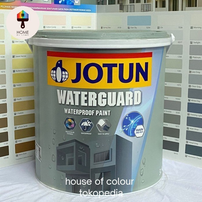 CAT TEMBOK LUAR ANTI BOCOR/CAT TEMBOK PELAPIS BOCOR/CAT TEMBOK EXTERIOR/CAT TEMBOK JOTUN WATERGUARD