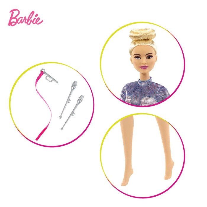 

BARBIE RHYTHMIC GYMNAST BLONDE DOLL - MAINAN BONEKA ANAK PEREMPUAN