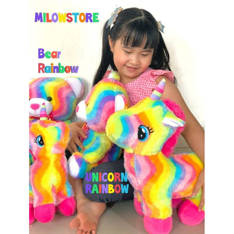 

BONEKA UNICORN RAINBOW 18INCH - YUNI THE RAINBOW