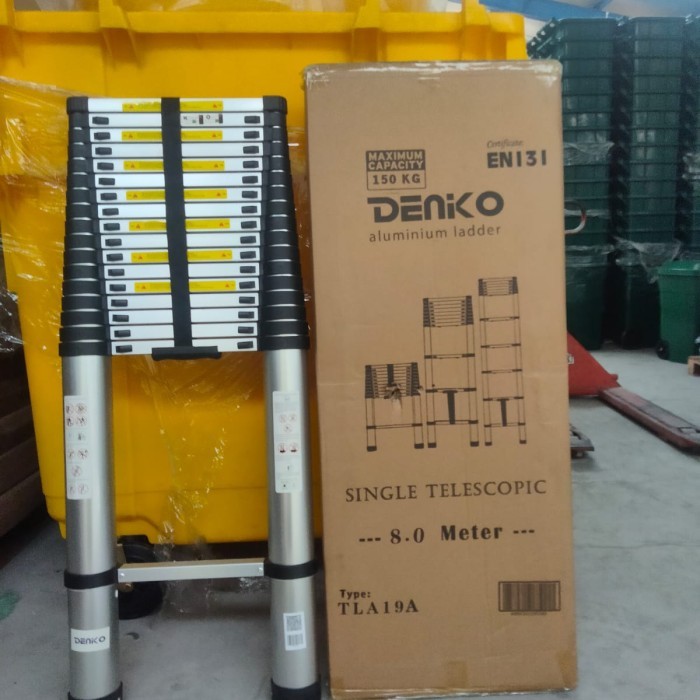 tangga single teleskopik 8 meter denko