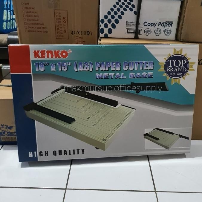 

Pemotong Kertas Paper Cutter A3 Kenko 18X15 Inch