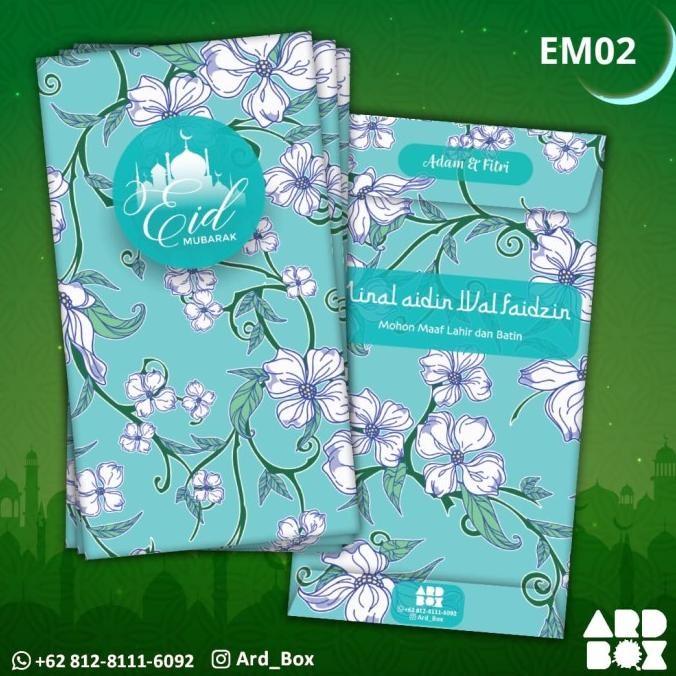 

Mubarak| Custom Amplop Lebaran THR Angpao Idul Fitri Angpau Hari Raya EM02