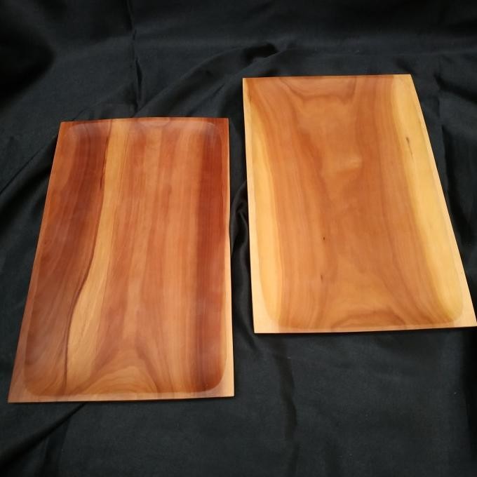 >>>>>] Piring Kayu Besar Tray Sushi Wooden Plate Piring Nampan Besar