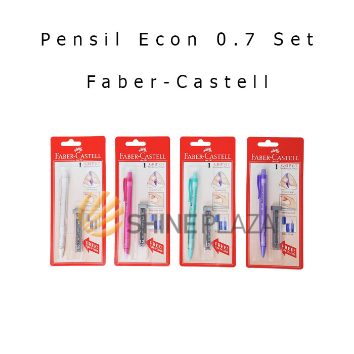 

PENSIL MEKANIK FABER CASTELL ECON SET 0.7MM - MECHANICAL PENCIL 0,7 MM