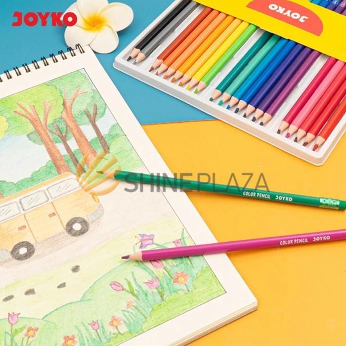 

PENSIL WARNA BISA DIHAPUS JOYKO 24 WARNA CP-0130-24 - ERASABLE COLOR PENCIL TRIANGLE GRIP