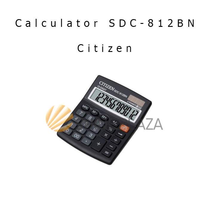

CALCULATOR PASAR CITIZEN 12 DIGIT SDC-812BN - KALKULATOR CITIZEN 812