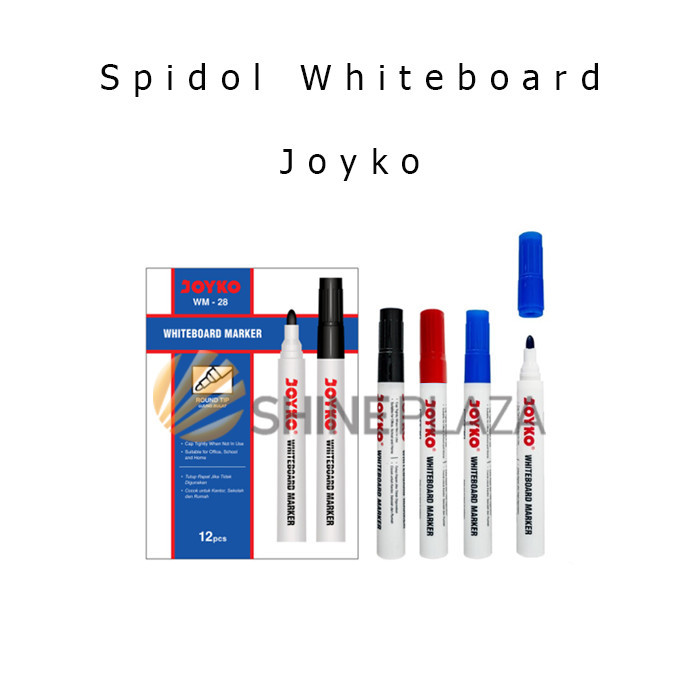 

SPIDOL PAPAN TULIS WHITEBOARD JOYKO WHITE BOARD MARKER WM-28 ~ 30