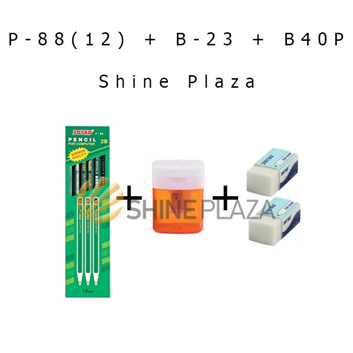 

[FLASH SALE] PENSIL P-88 - SERUTAN B-23 - PENGHAPUS 526 B40 JOYKO