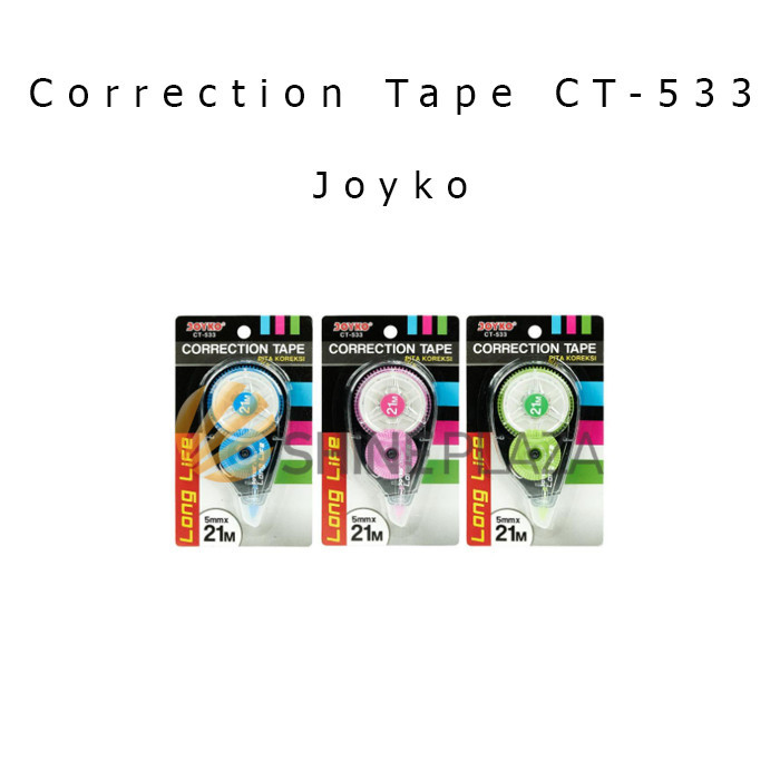 

CORRECTION TAPE TIP X - TIP EX KERTAS ROLL JOYKO CT-533