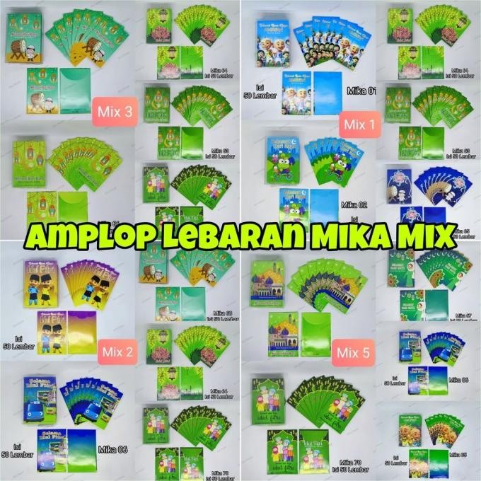 

Mubarak| [MIX ISI 50] AMPLOP / ANGPAO LEBARAN MIKA HARI RAYA IDUL FITRI - MIX 3