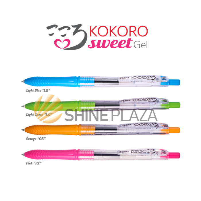 

PULPEN GEL KOKORO SWEET 0.5MM - BOLPEN PENA GEL HITAM ZEBRA 0,5 MM