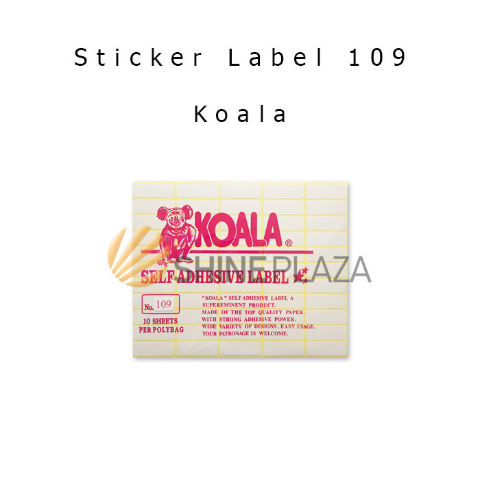 

KERTAS STIKER KOALA NOMOR 109 - LABEL STICKER PAPER NO 109 UNTUK UNDANGAN HARGA BUKU PELAJARAN ISI