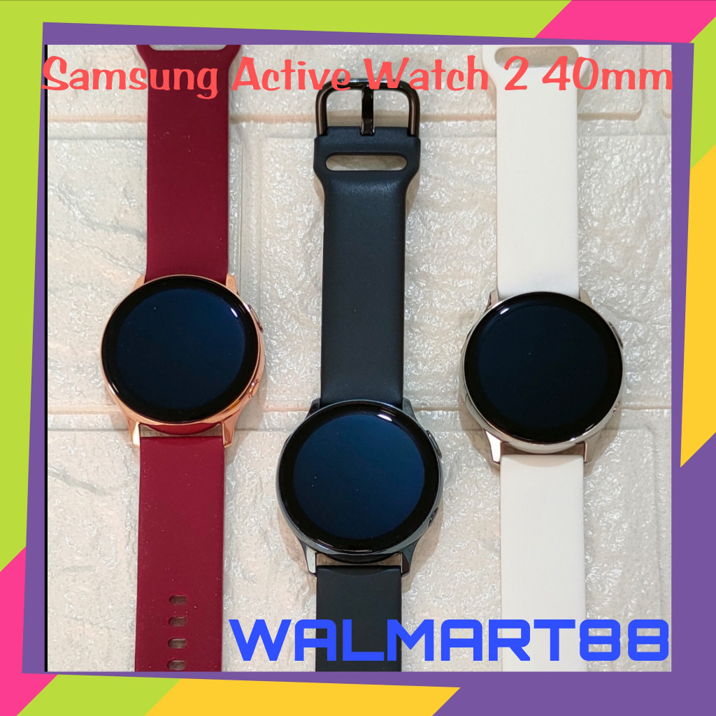 Samsung Watch Active 2 40Mm Stainless Second 99% Seperti Baru