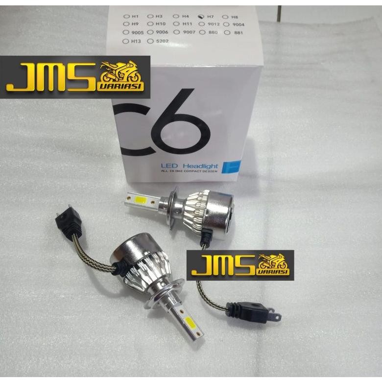 al bohlam lampu depan led h7 c6 set Kawasaki ninja 250 fi ninja karbu 250 R25 rr mono