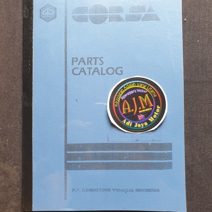 Buku Part Catalog Catalogue Katalog Katalogue Copian Vespa Corsa Barang Langka