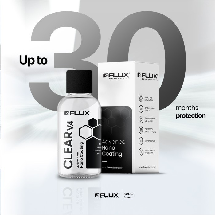 COATING MOBIL MOTOR FLUX CLEAR V4 NANO CERAMIC COATING TERBAIK - 50ML