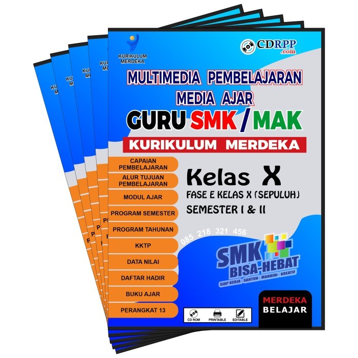 HOT SALE CD RPP SMK Kelas X Kurikulum Merdeka Modul Ajar
