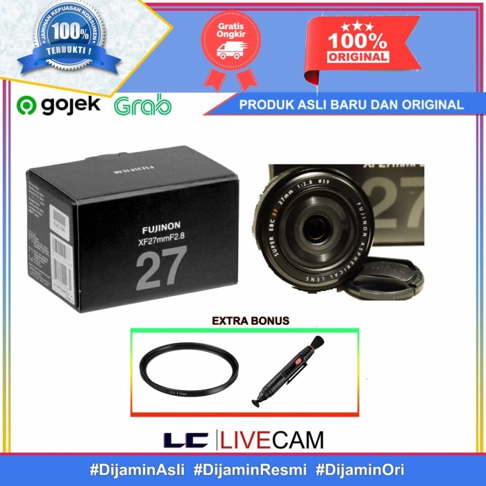 PROMO FUJIFILM FUJINON XF 27MM F/2.8 / LENSA FUJIFILM XF 27MM F2.8