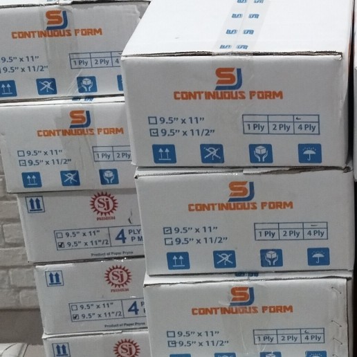 

Ready Kertas Continuous Form 2 ply 4 ply 9.5 x 11 SJ