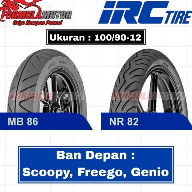 1009012 Ban Irc Tubele Ban Depan Motor Coopy Freego Ring 12