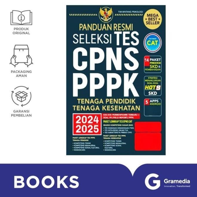 

Terlaris Gramedia Buku Panduan Resmi Seleksi Tes Cpns & Pppk 2024/2025 Ready Stok