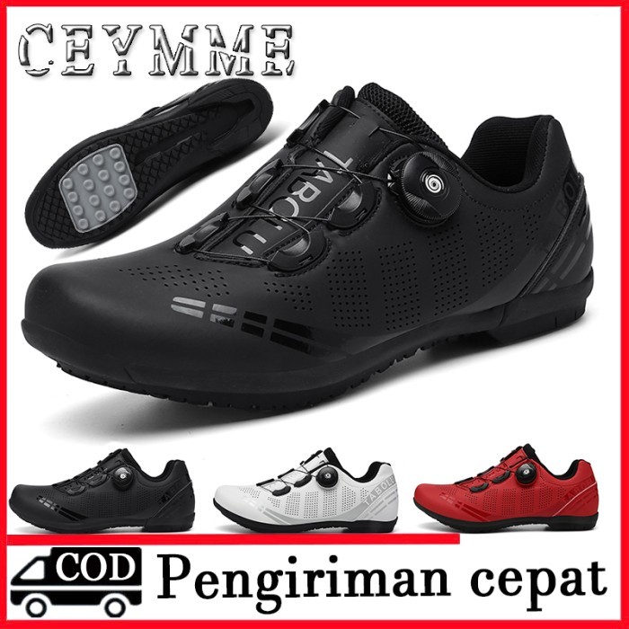 Ready Sepatu Sepeda Mtb non Cleat Roadbike Pria Wanita 36-47