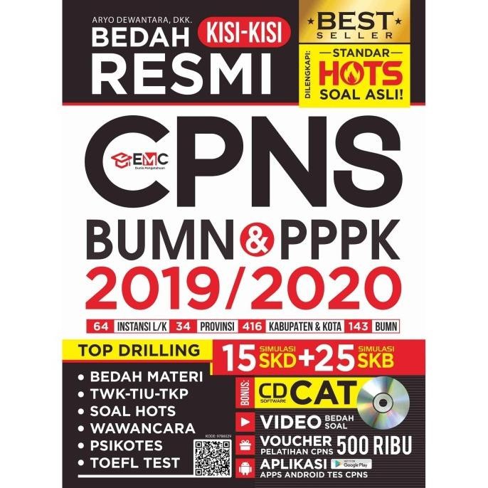 

Terlaris Buku Bedah Kisi2 Resmi Cpns Bumn & Pppk 2019/2020 Free Cd Ready Stok