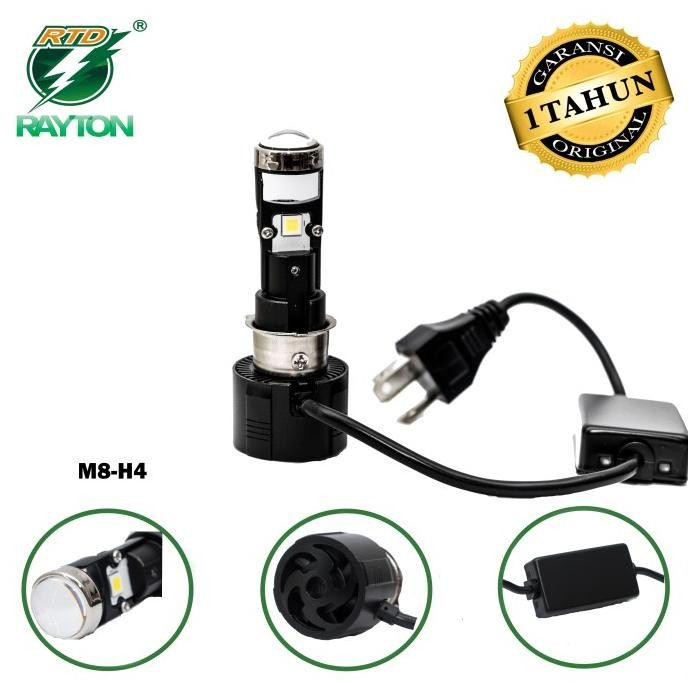 RTD RAYTON LED OTOMOTIF MOTOR M8-H4 36W ORIGINAL '