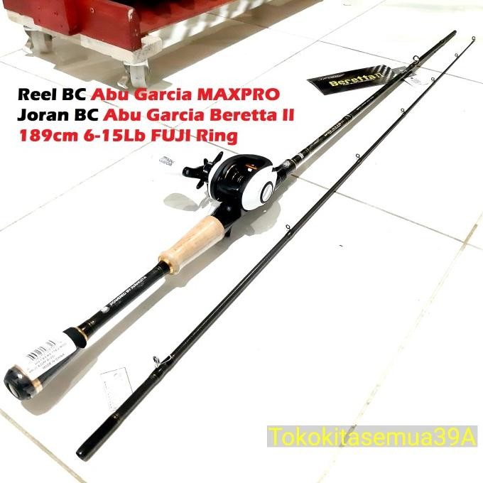 ___] Paket Reel dan Joran Pancing BC Bait Casting Abu Garcia ID0039A