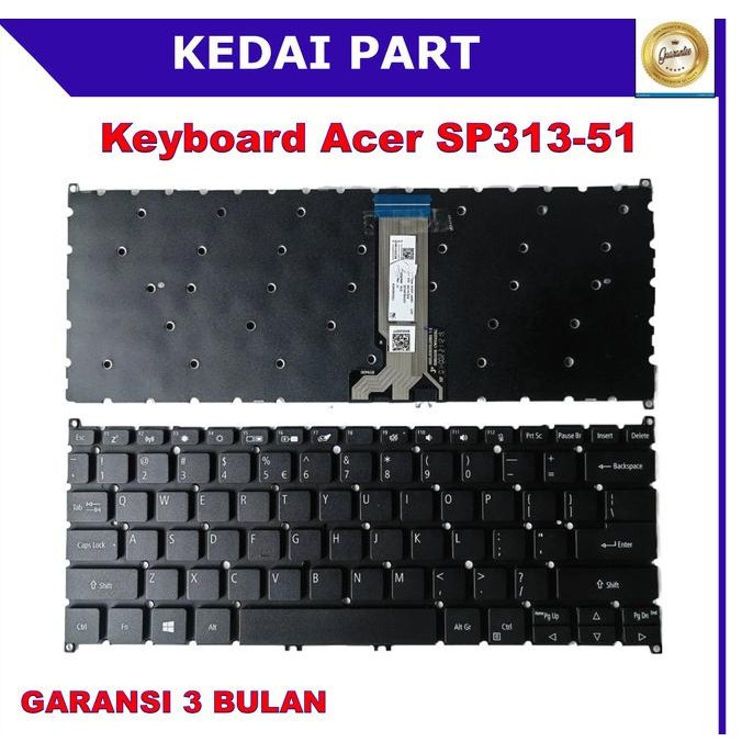 Keyboard Acer Spin 3 Active SP313-51 SP313-51N SP513-55 SP514-51