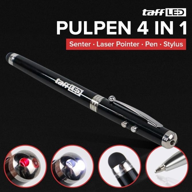 

Produk Baru!! Pulpen 4 in 1 Senter Laser Pointer Pen dan Stylus