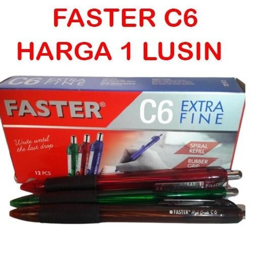 

Produk Baru!! Ballpoint / Pulpen Faster C6 0.7 mm
