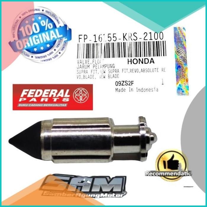JARUM PELAMPUNG KARBU HONDA SUPRA FIT FITNEW REVO BLADE ORI FEDERAL 1