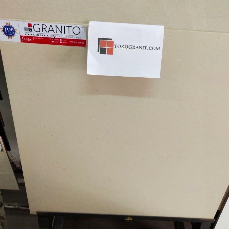 GRANIT LANTAI GRANITO WHITE SANDS CRYSTAL 60X60/1.44M [FREE ONGKIR]