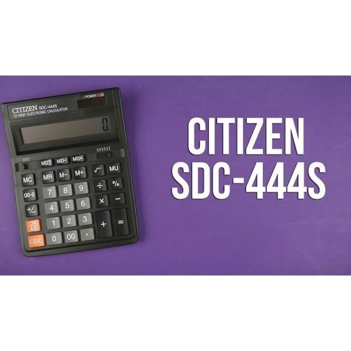 

Promo Meriah Terlaris ORIGINAL Citizen Calculator SDC-444S - Kalkulator Meja Office Hemat