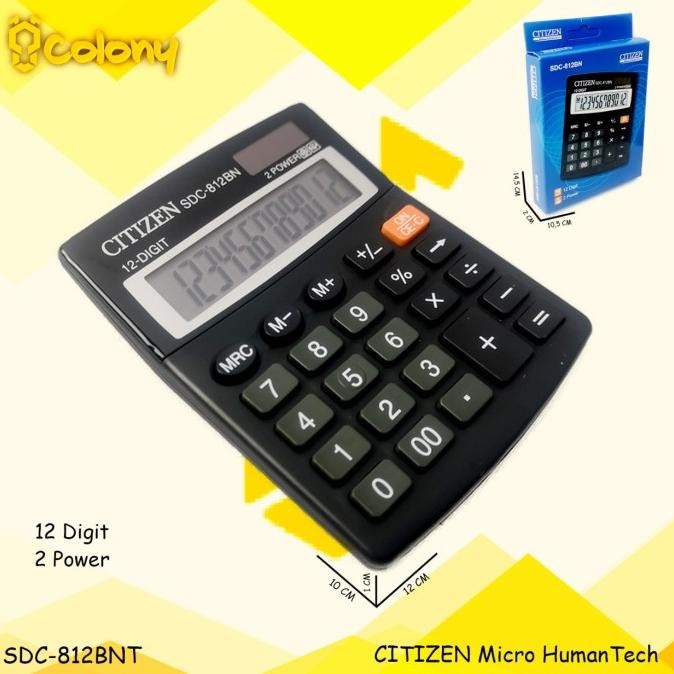 

Um57 Citizen SDC-812BN CT-912 Kalkulator 12 DIGIT Besar Digital Dagang Ori Berkualitas