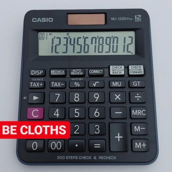 

LI34 Casio MJ 120 D PLUS Kalkulator Desktop Office MJ120D PLUS ORIGINAL Murah