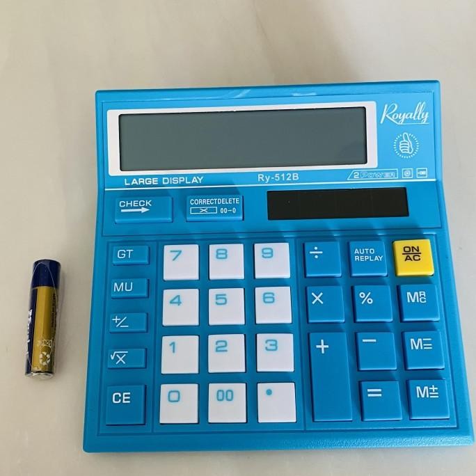 

er-90 Rotally 512B kalkulator meja 12 Digit Check & Correct Solar & Baterai Termurah