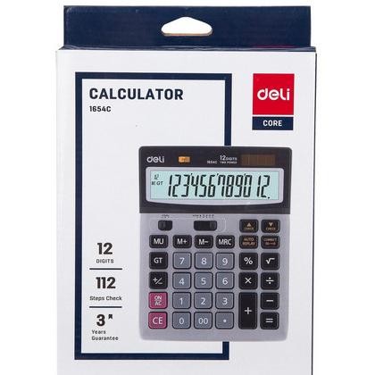 

se-7 Deli 1654C Kalkulator Check Correct 12 Digits E1654C Deli 1654 C Berkualitas