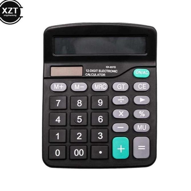 

h-4 Kalkulator Elektronik 12 Digit Pakai Baterai AA / Calculator 12 Digit Hemat