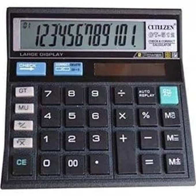 

dgf-4 Kalkulator CITIZEN CT512 12digit. Bisa Cek Ulang, kualitas jamin bagus Terlaris