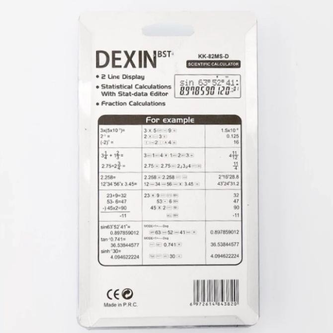 

gd-8 DEXIN Scientific Calculator Kalkulator Ilmiah Sains Viral