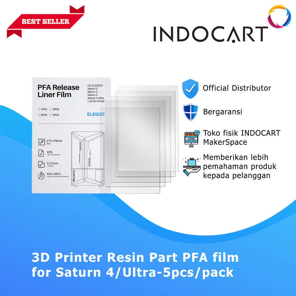 PFA film for 3D Printer Resin Elegoo Saturn 4/Saturn 4 Ultra-5pcs/pack