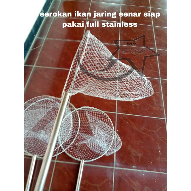 jaring seser ikan bahan senar full stainless/seser ikan siap pakai