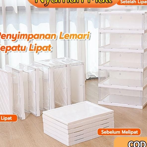 Rak Sepatu Lipat Lemari Sepatu Lipat Kotak Sepatu Lipat Kotak
