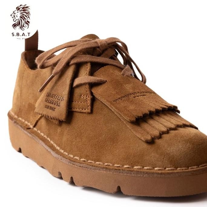 Clarks X Engineered Garments Desert Khan Men'S Leather Shoes Sneakers Pria Original Alalistore44