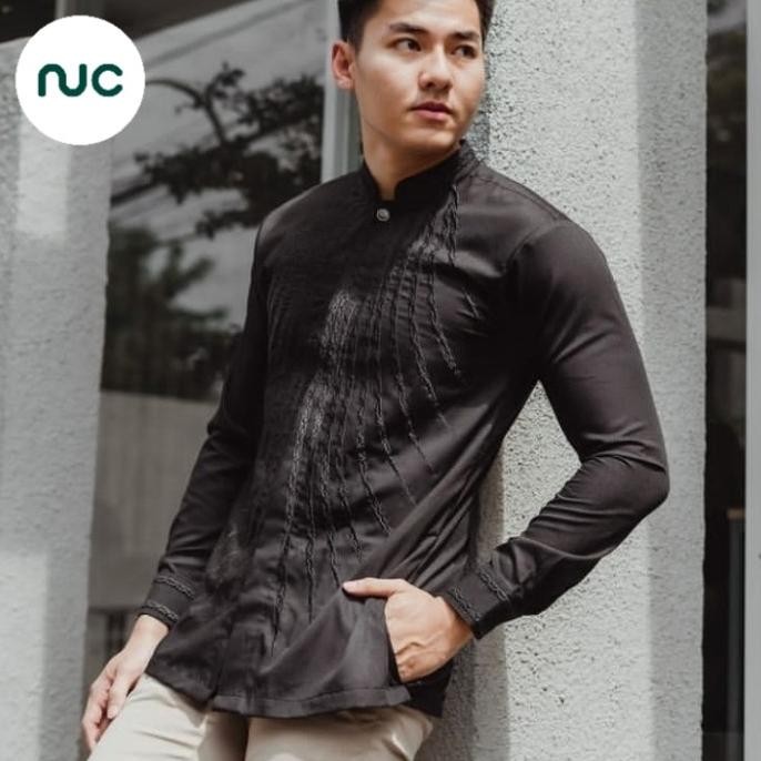 Kemeja Bordir Pria Nuc Id Azam 03 Hitam Vn77S6Hu2U