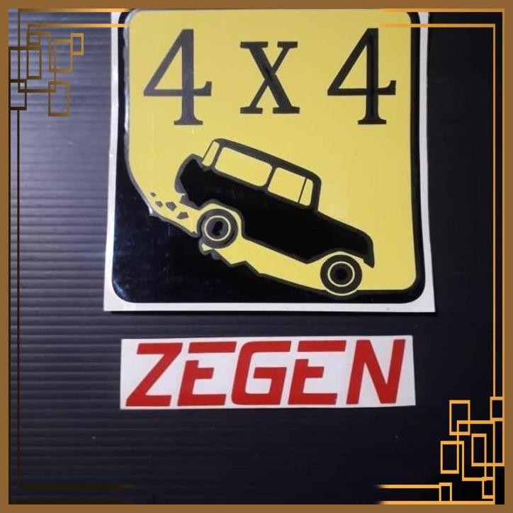 

[ZGA] STICKER STIKER 4X4 KUNING